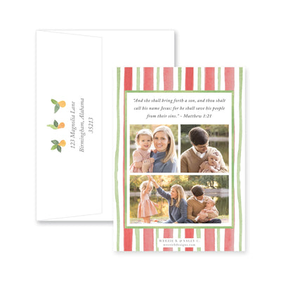 12 Days With Greenery Christmas Card