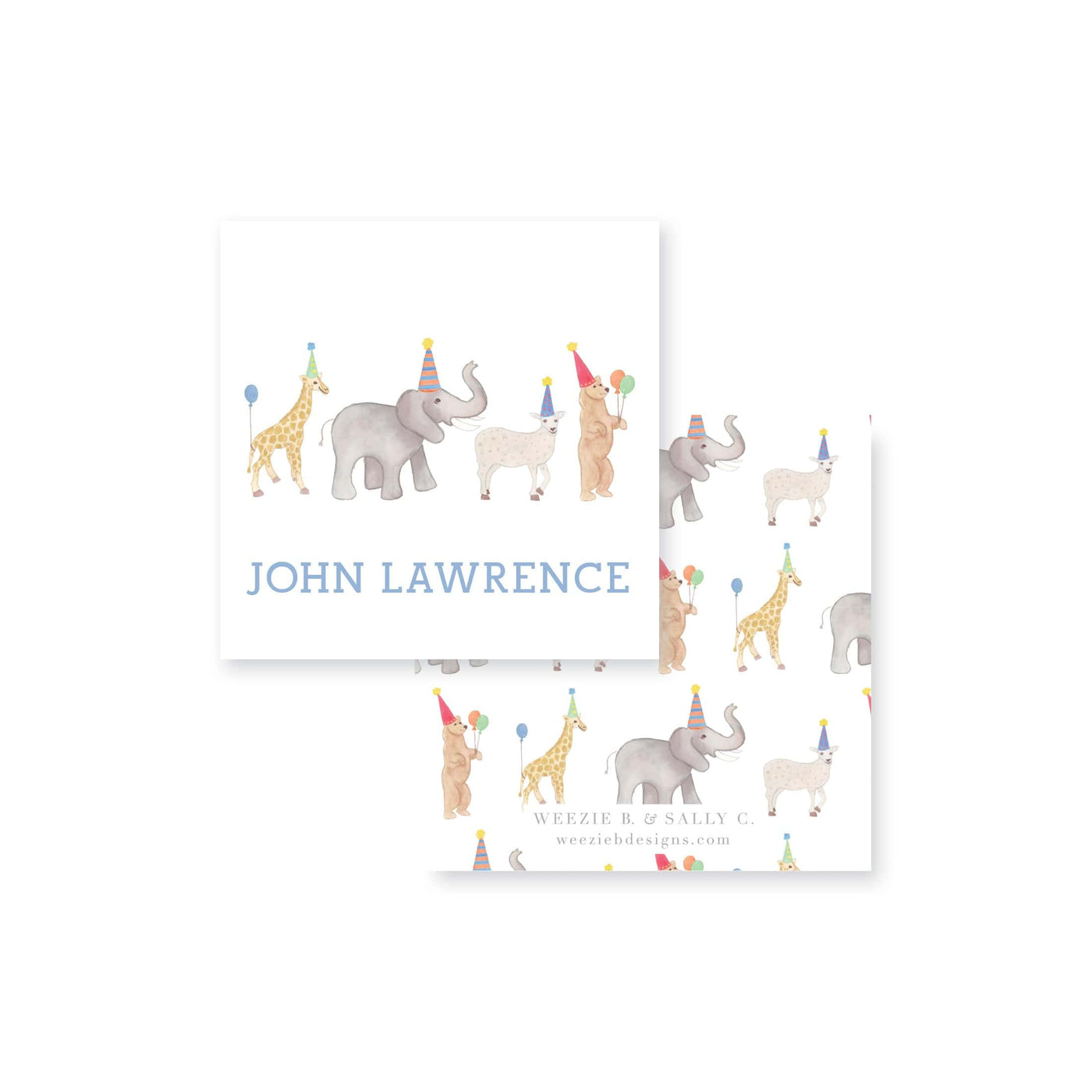 Party Animals Calling Card