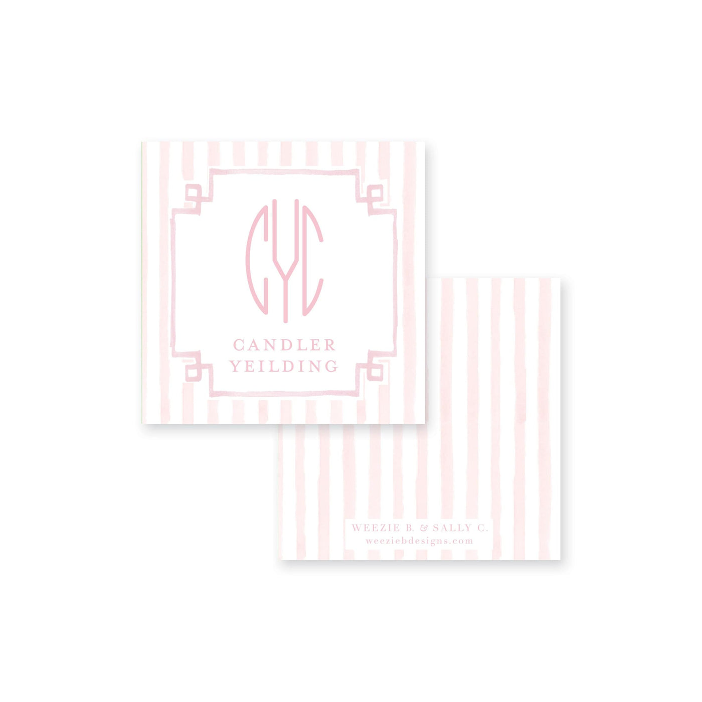 Sweet Stripes Calling Card