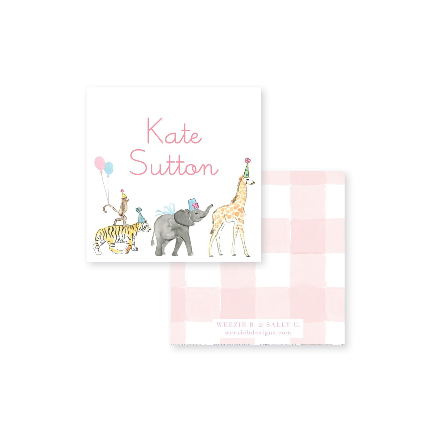Wild About Zoo Calling Card