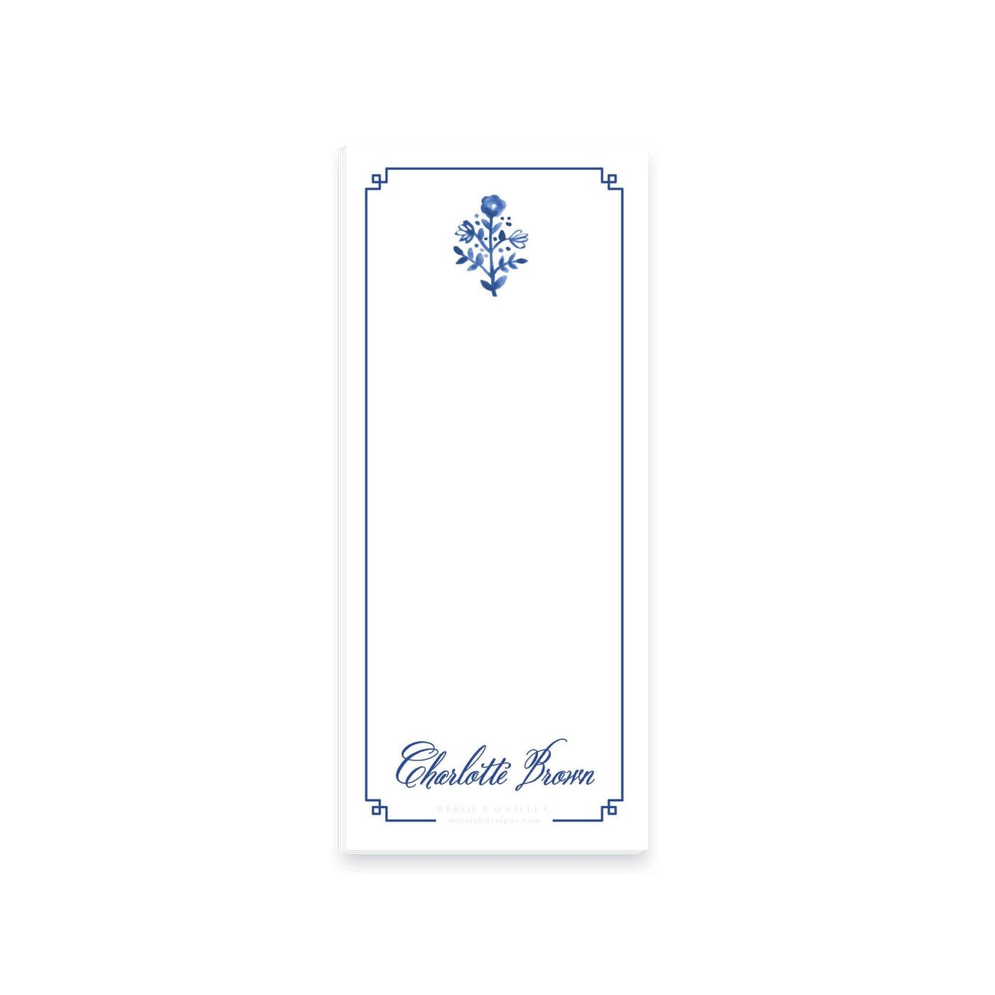 Delft Flowers Notepad