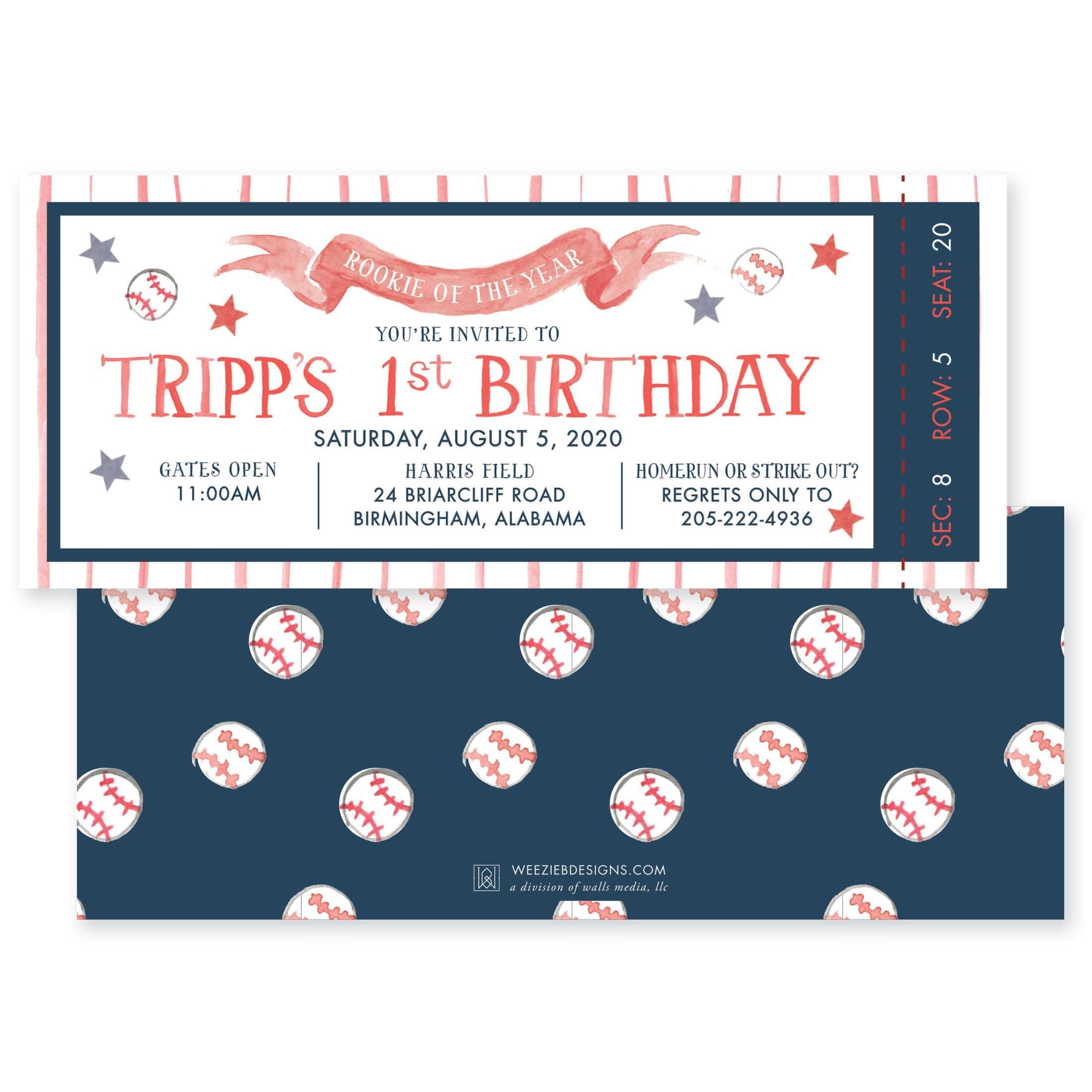 Boston Red Sox Save The Date Wedding Ticket Invitations