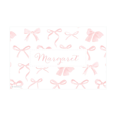 Sweet Watercolor Bows Placemat