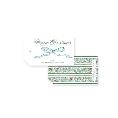 Whimsy Bow Christmas Gift Tag