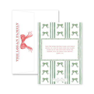 Giant Bow Christmas Card