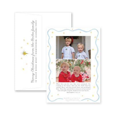 Holy Family Nativity Photo Vertical Christmas Card