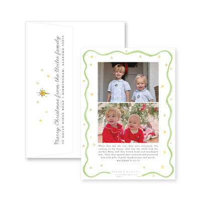 Holy Family Nativity Photo Vertical Christmas Card