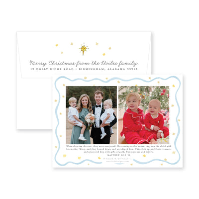 Holy Family Nativity Photo Horizontal Christmas Card