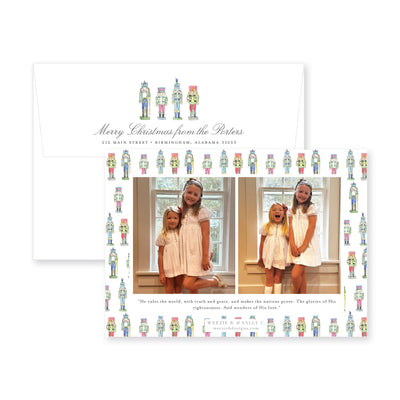 Ornate Nutcrackers Horizontal Christmas Card