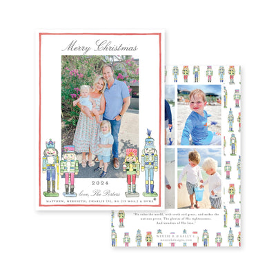 Ornate Nutcrackers Vertical Christmas Card