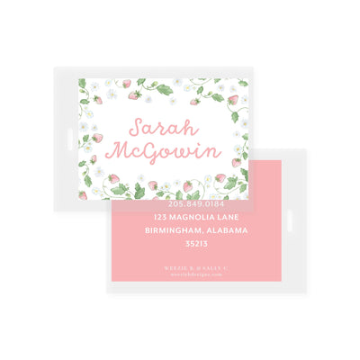 Strawberry Blooms Bag Tag (2 min)