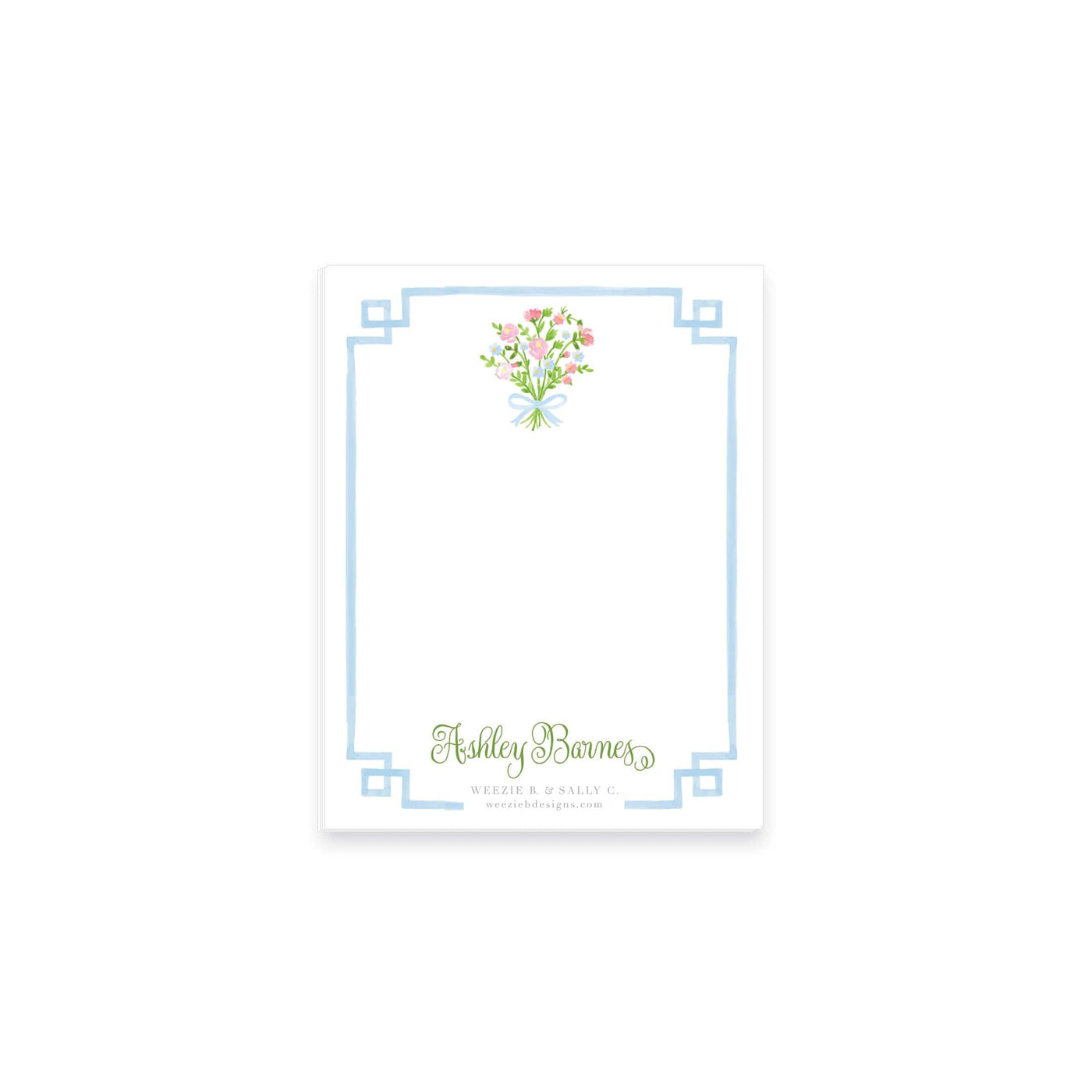 Bow Bouquet Notepad