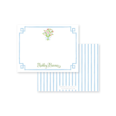 Bow Bouquet Flat Note Card