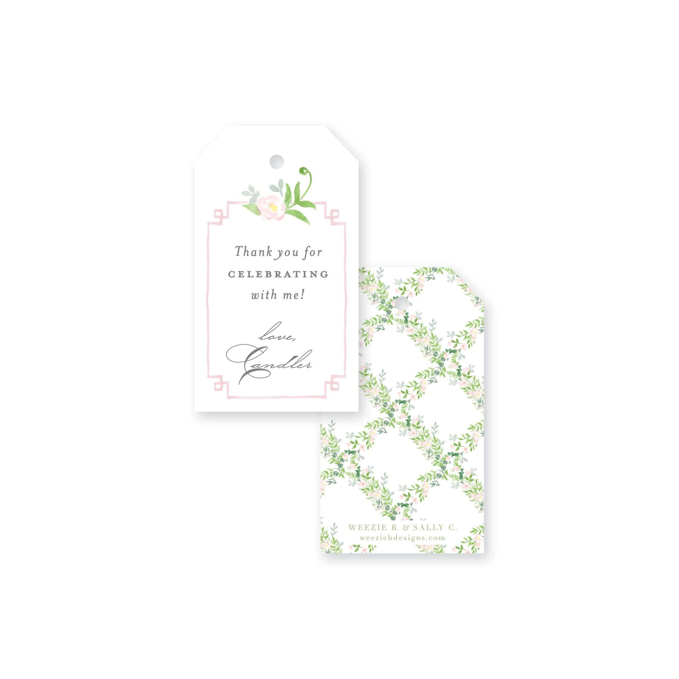 Floral Trellis Gift Tags