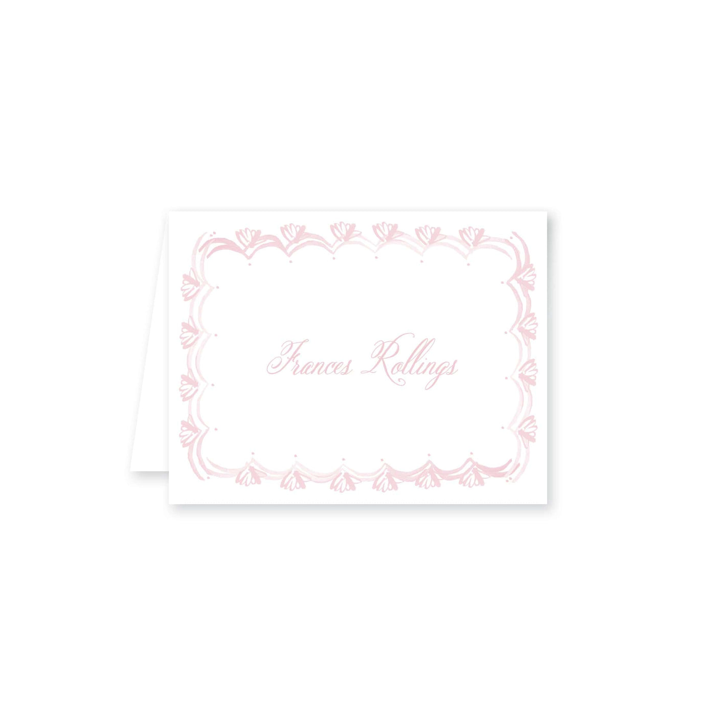 French Border Folded Note Card