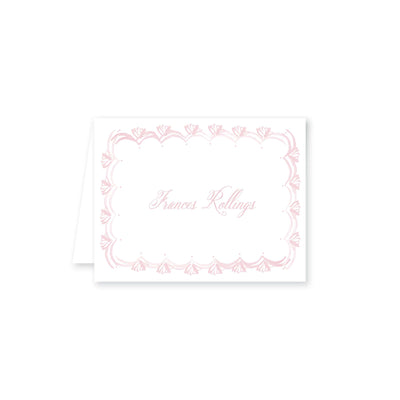 French Border Folded Note Card