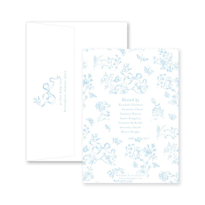 French Baby Toile Baby Shower
