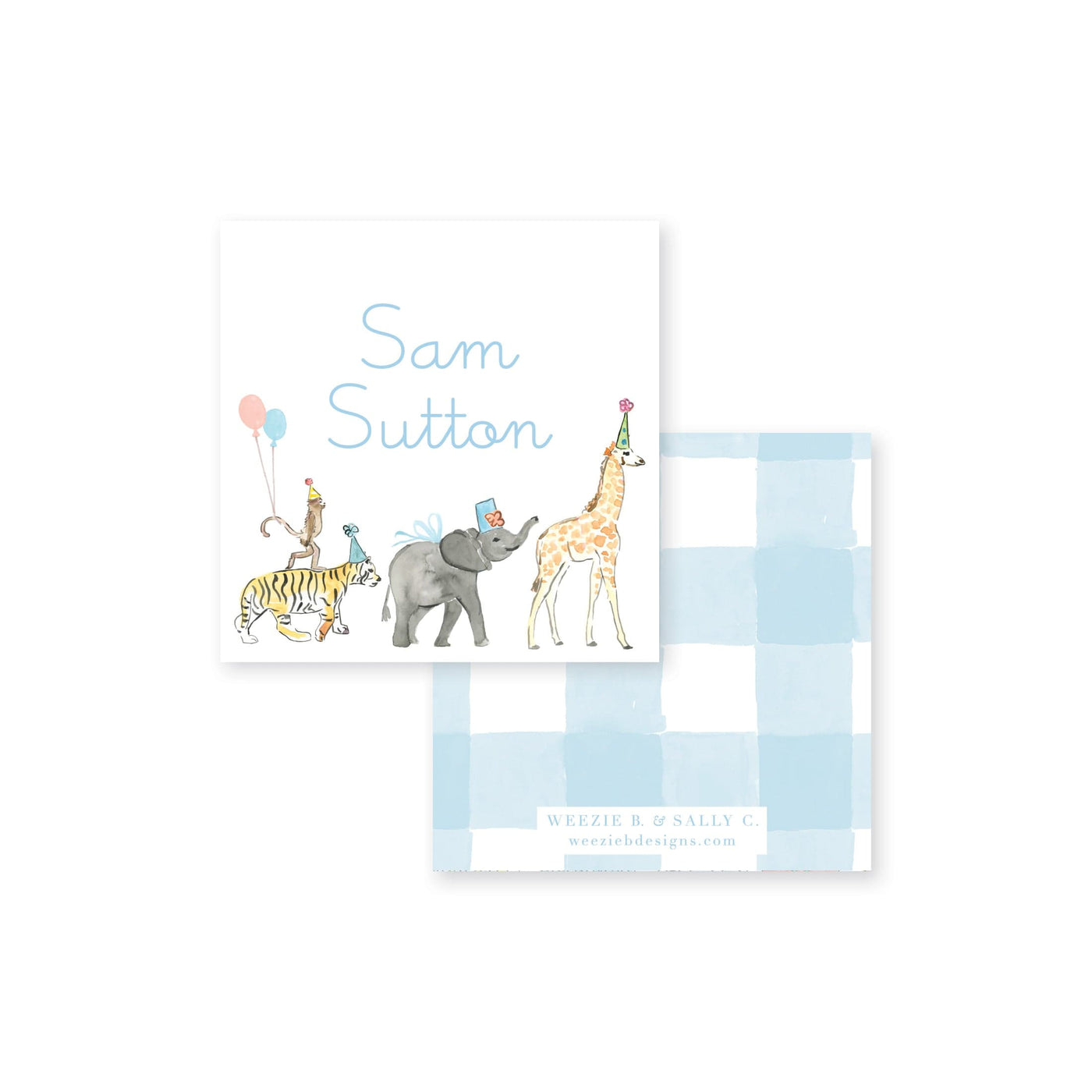 Wild About Zoo Calling Card