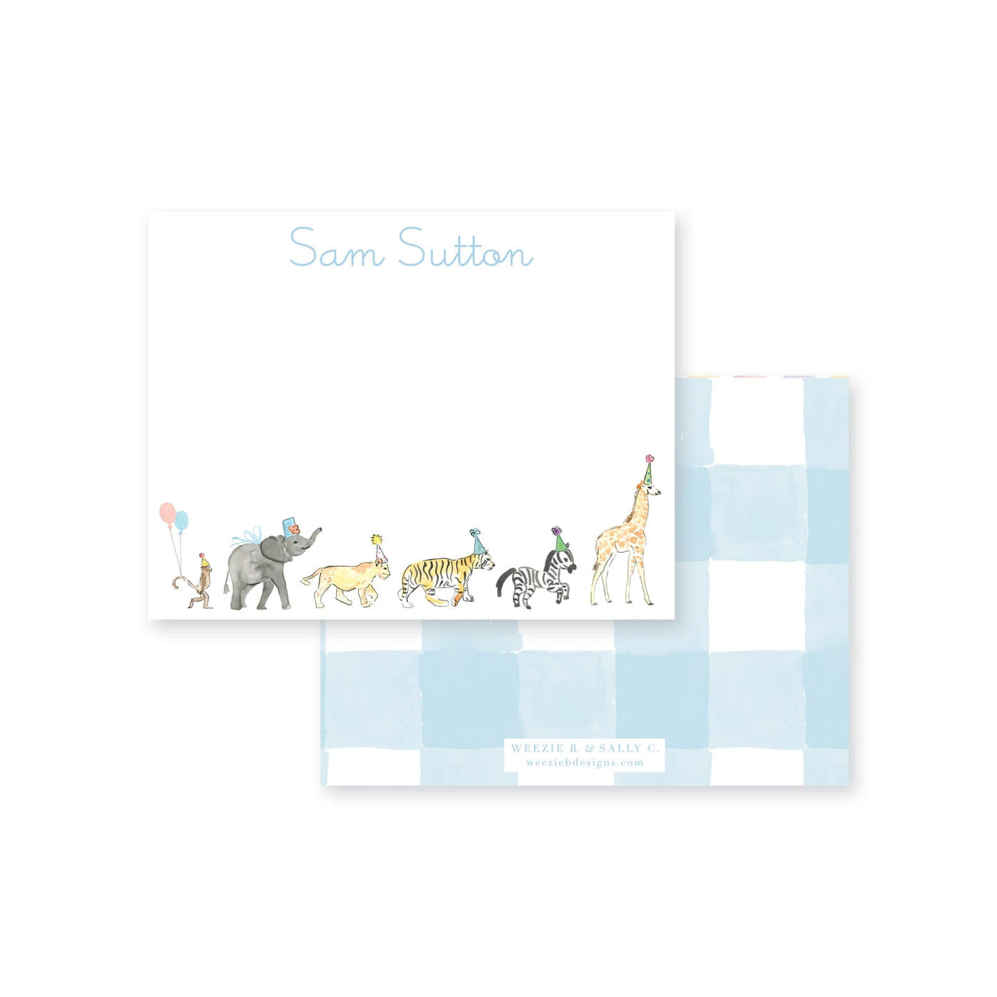 Wild About Zoo Flat Note Card