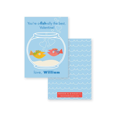 Weezie B. & Sally C. Designs | Great Catch Valentine's Day Cards