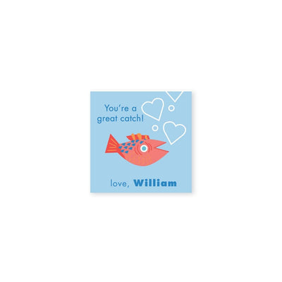 Weezie B. & Sally C. Designs | Great Catch Valentine's Day Stickers