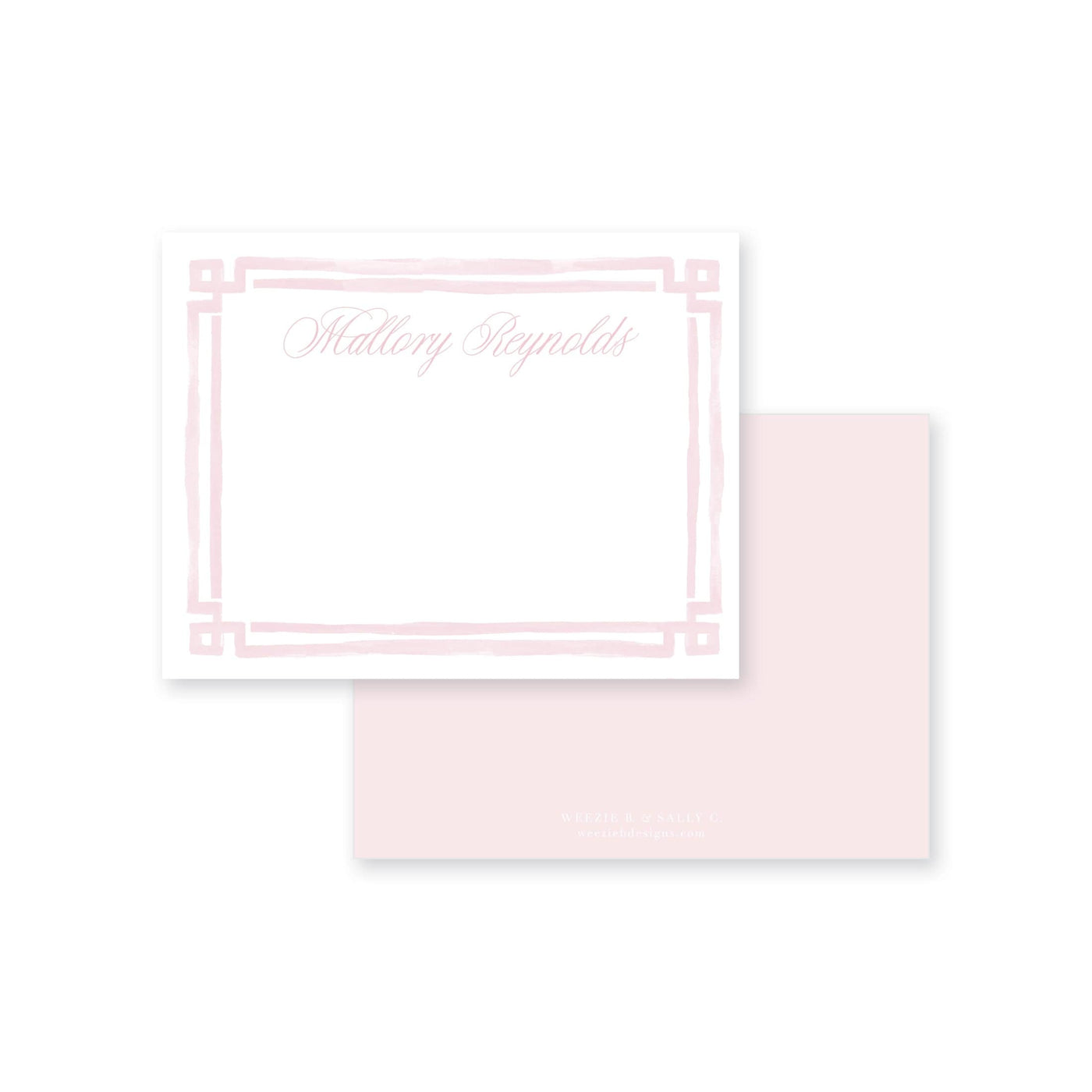 Bold Double Border Flat Note Card