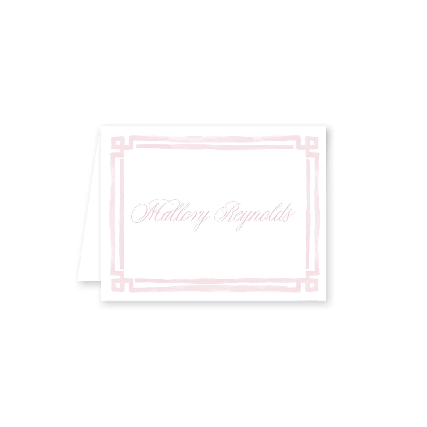 Bold Double Border Folded Note Card