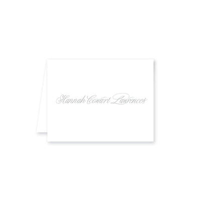 Brush Script Folded Note Card