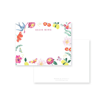 Weezie B. Designs | Butterfly Garden Flat Note Cards