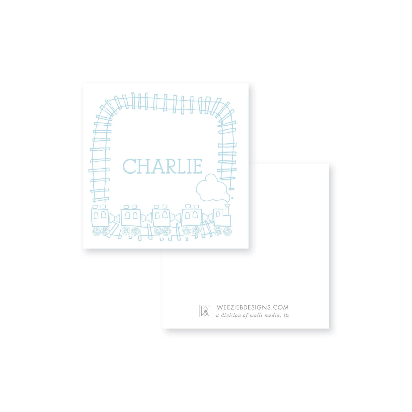 Weezie B. Designs | Choo Choo Calling Card