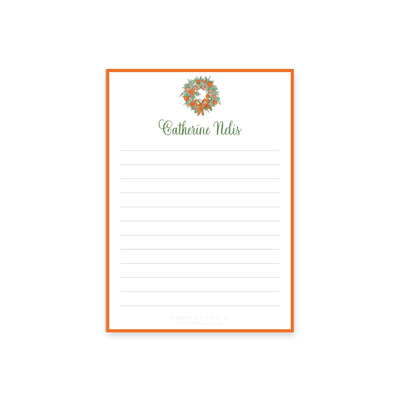 Citrus Wreath With Ribbon Notepad