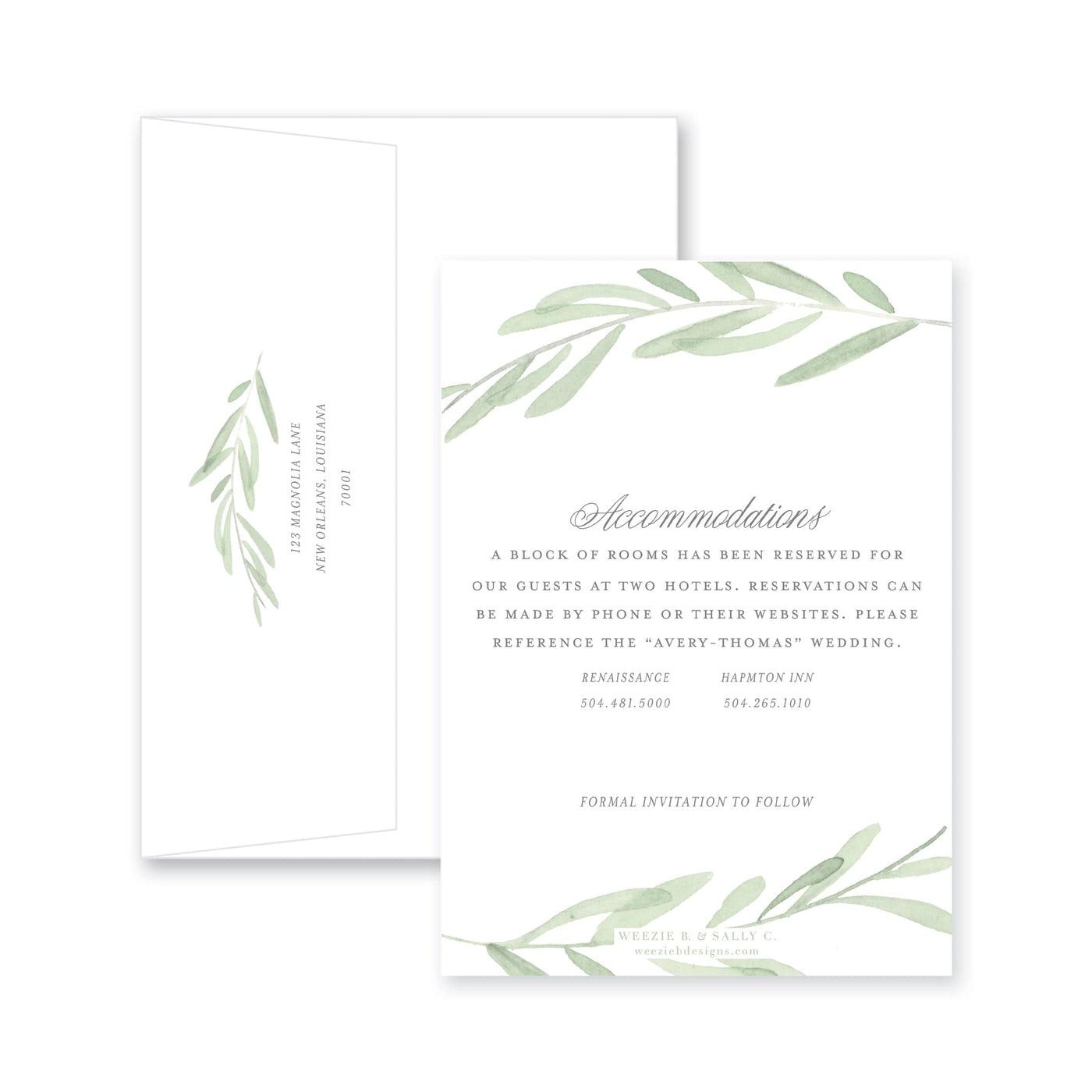 Green Vines Save-the-Date