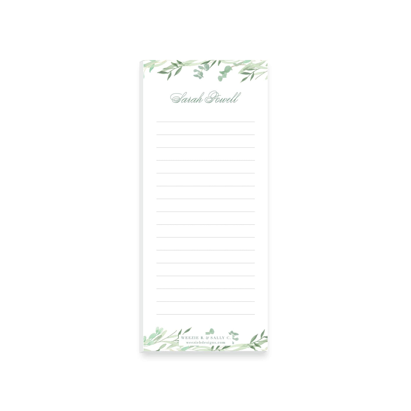 Greenery Notepad