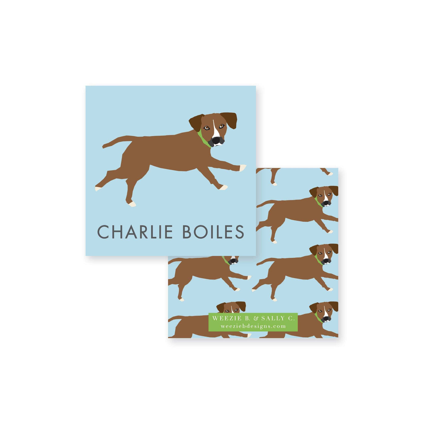 Jumping Dog Calling Cards