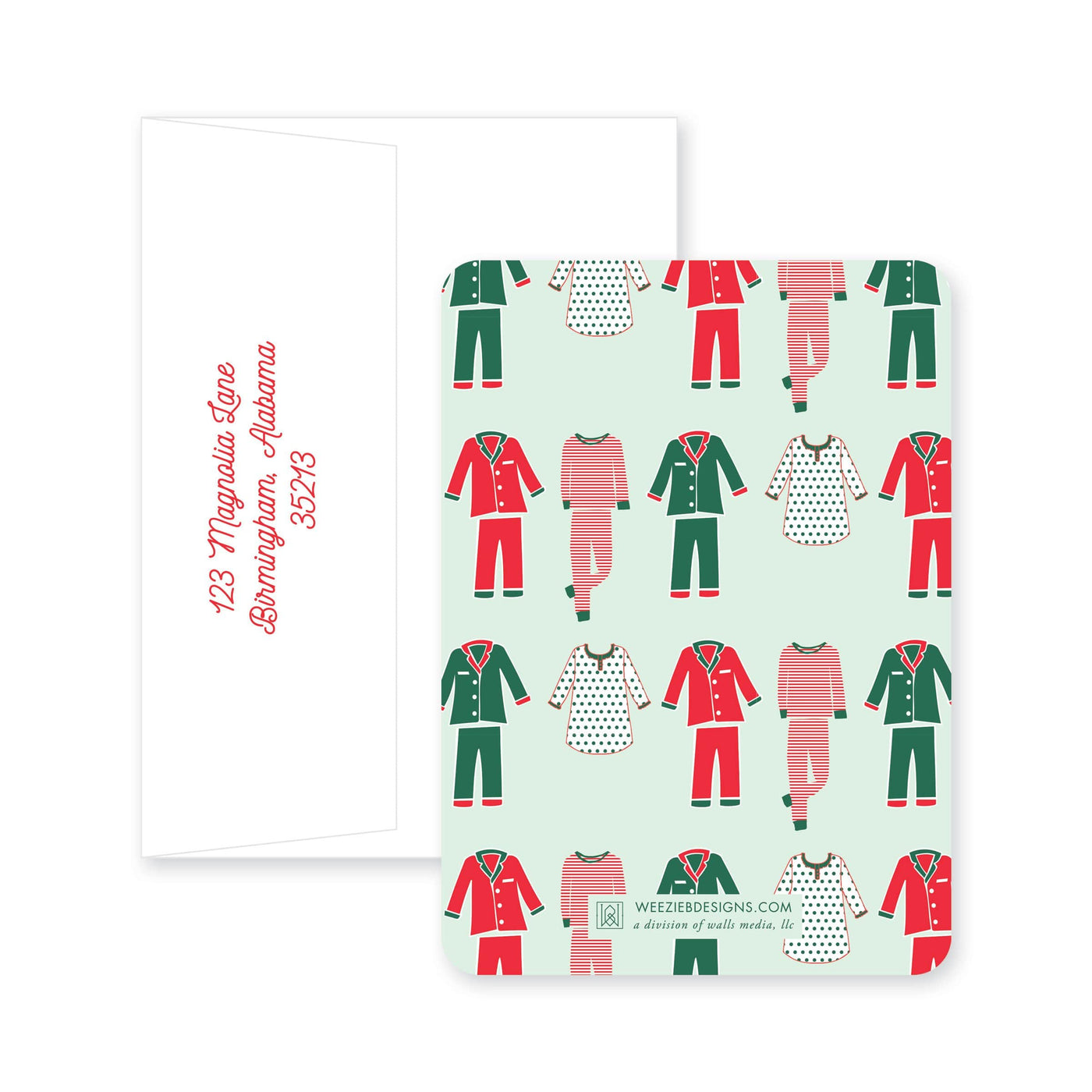 Christmas PJs | Christmas Invitations