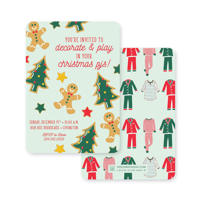 Christmas PJs | Christmas Invitations