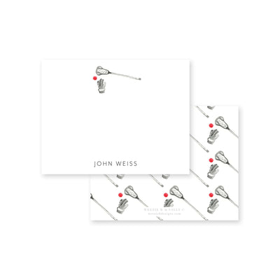 Lacrosse Flat Note Card