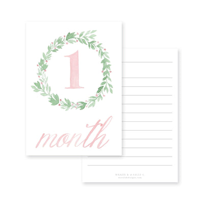 Wreath Milestone Cards