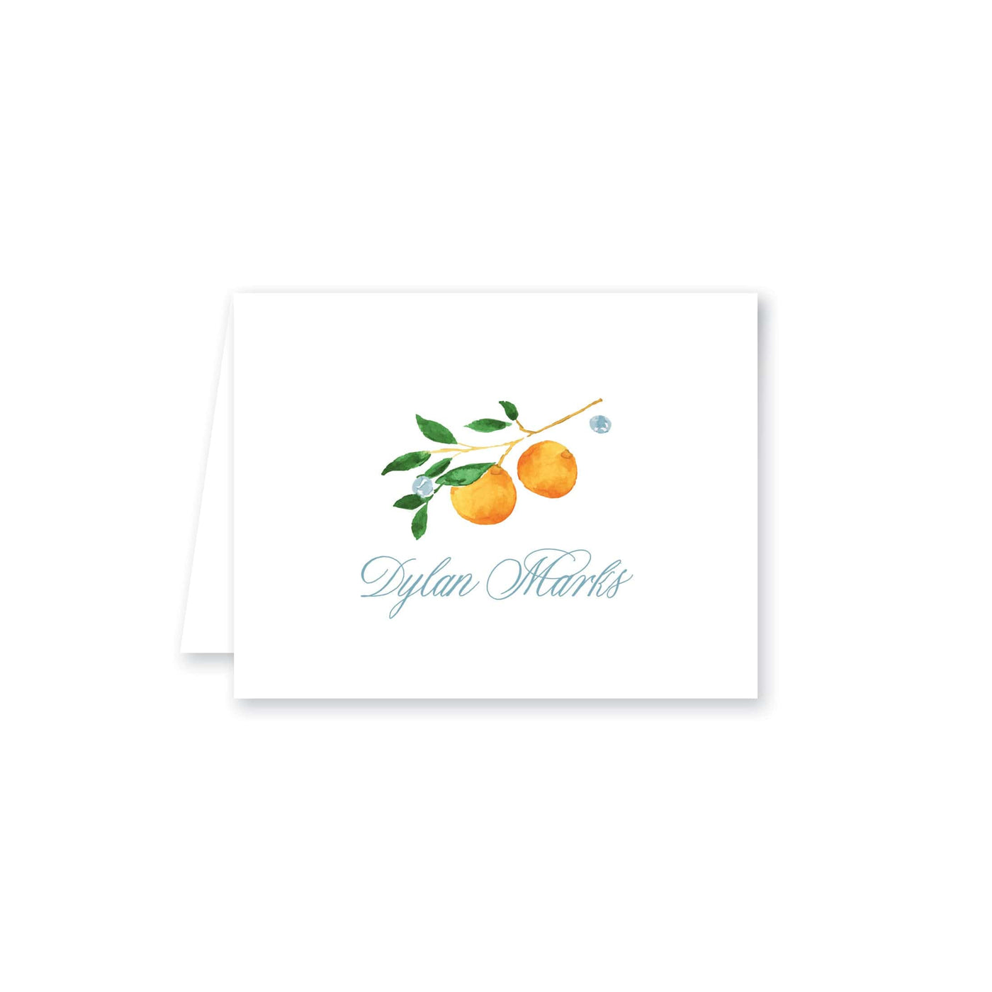 Orange Citrus Folded Note Card