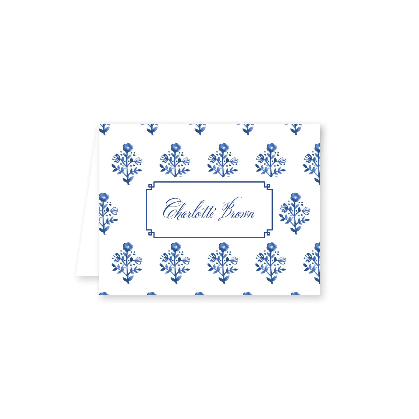 Delft Flowers Folded Note Card