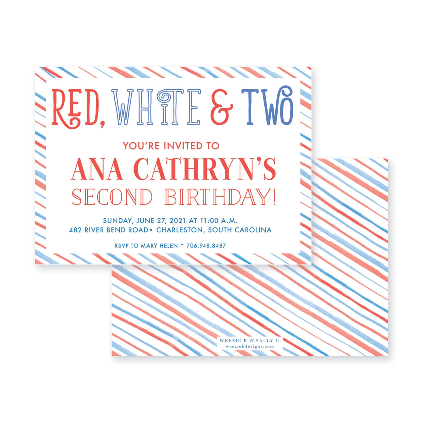 Red, White & Two Birthday
