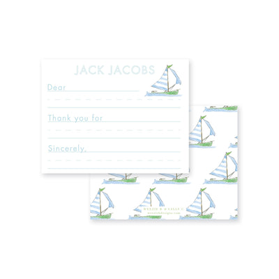 Sailing Away Fill-In Flat Note Card