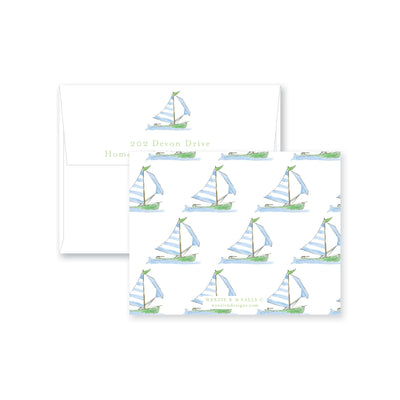 Sailing Away Flat Note Card