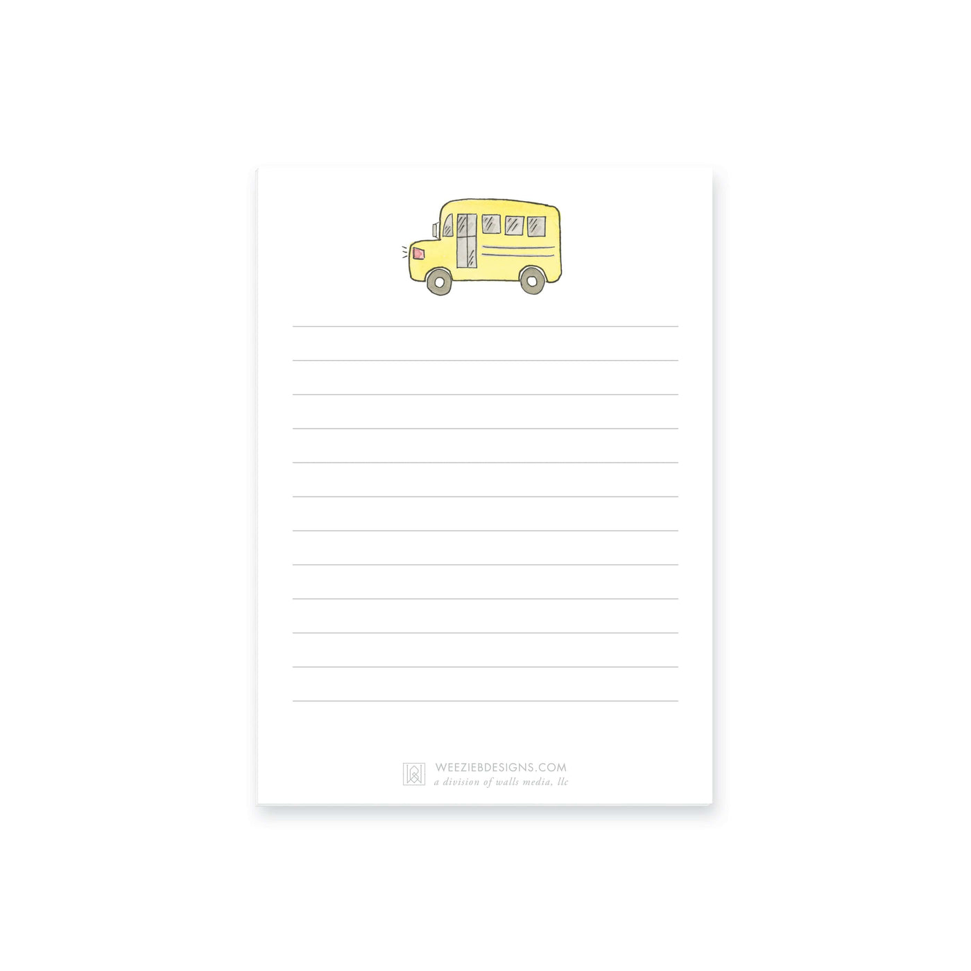 School Bus Notepad