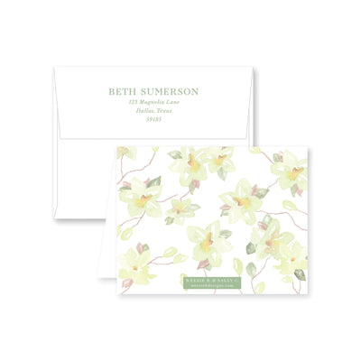 Southern Magnolia Folded Note Card
