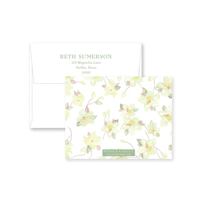 Southern Magnolia Flat Note Card