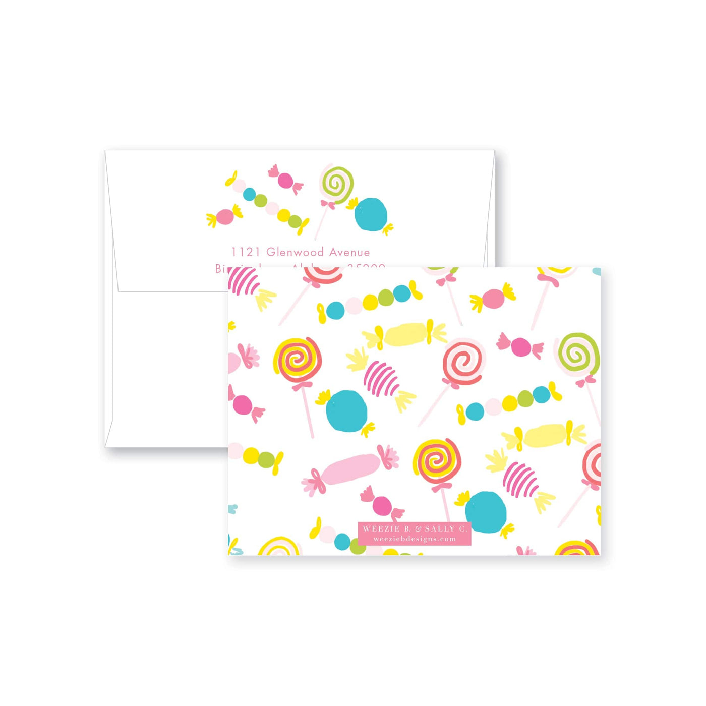 Candy Confetti Flat Note Card