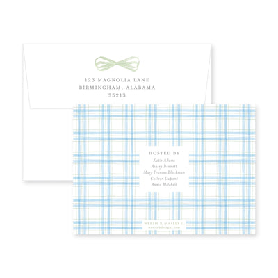 Watercolor Plaid Baby Shower