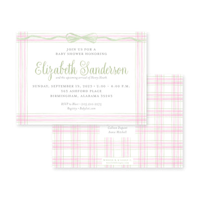 Watercolor Plaid Baby Shower