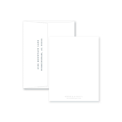 American Wave Flat Note Card